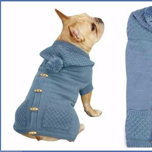 COTTAGE HOODED BLUE SWEATER w/ Hood-LAST ONE!